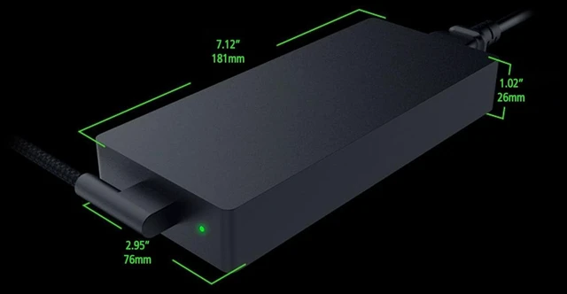 Alt view image 3 of 5 - Slim 280W Gan Charger for MSI Raider GE66 GE76 GE68HX Gaming Laptop 20V 14A AC Power Supply Adapter Cord