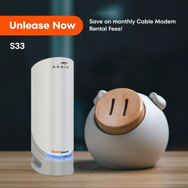 Alt view image 3 of 5 - ARRIS Surfboard S33 DOCSIS 3.1 Multi-Gig Cable Modem ^^ Up to 2.5 Gbps