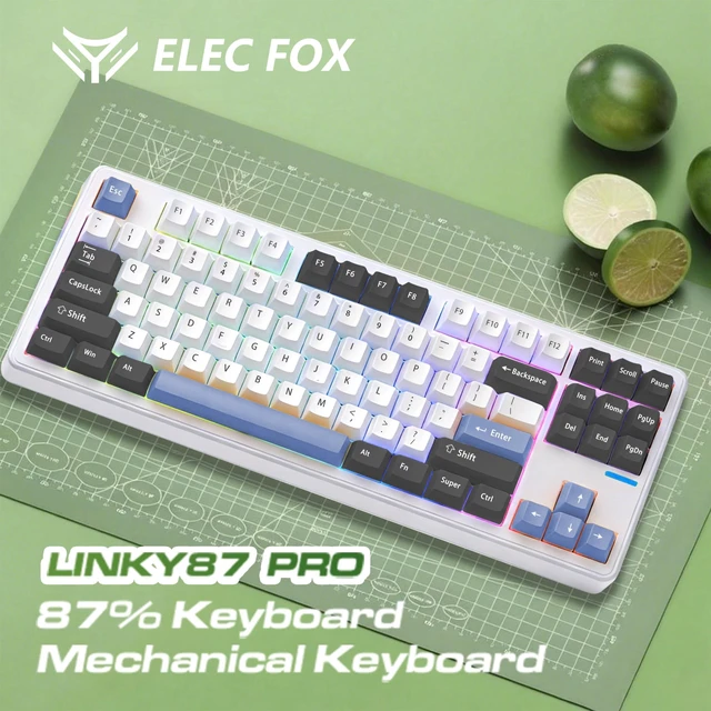 Alt view image 2 of 5 - Linky 87 PRO Hot Swappable Linear Switches Wireless Mechanical Keyboard