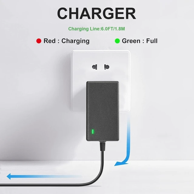 Alt view image 4 of 5 - Replacement Vidapool Charger AC DC Adapter Power Cord Compatible with Vidapool VRPC01 VRPC01-02 Cordless Robotic Pool Vacuum Cleaner Charger