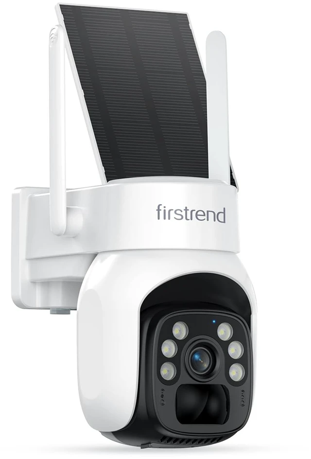 Main image of firstrend Solar Security Cameras Outdoor, 360 Auto Tracking