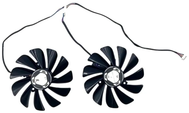 Main image of AKUYAO 95mm 4PIN PWM GPU Cooling Fans FDC10U12S9-C Replacement for XFX RX 5600XT 5700 5700XT Thicc II Graphics Card (Dual Fans)