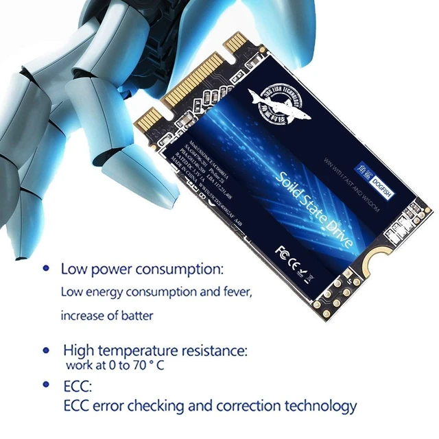 Alt view image 2 of 5 - DOGFISH SSD M.2 2242 500GB Ngff Internal Solid State Drive