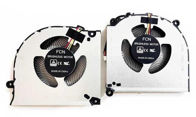 Alt view image 2 of 5 - Fleshy Leaf CPU+GPU Cooling Fan Replacement for Clevo PC50 PC50D PC70 PC70D