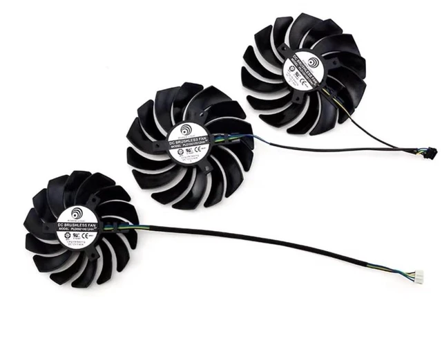 Main image of AKUYAO Full Set 85mm 95mm 4PIN PWM GPU Cooling Fan PLD09210S12HH PLD10010S12HH for MSI RTX2070S 2080 2080S 2080Ti Gaming X/Z Trio Graphics Card Replacement Fans