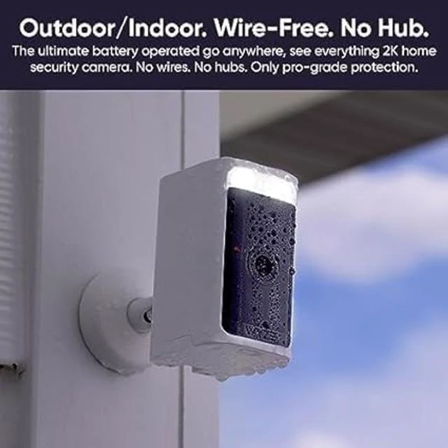 Alt view image 2 of 5 - Wyze Battery Cam Pro 2K HDR Wireless Outdoor Indoor Security Camera, 2-Pack