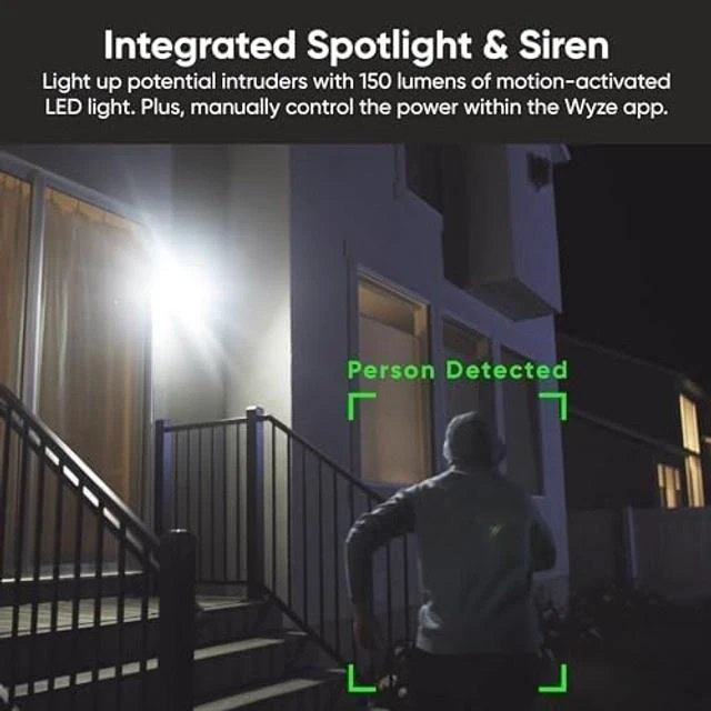 Alt view image 5 of 5 - Wyze Battery Cam Pro 2K HDR Wireless Outdoor Indoor Security Camera, 2-Pack