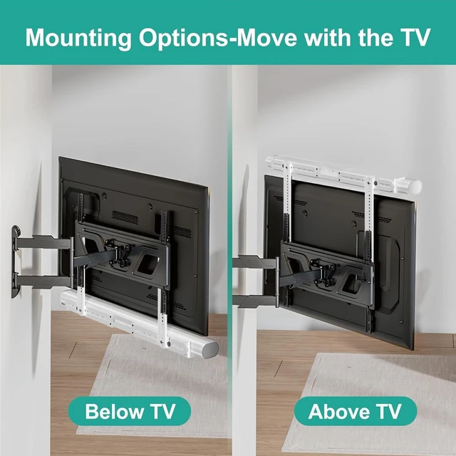 Alt view image 2 of 5 - WALI Sonos Arc TV Mount for Sonos Arc & Sonos Arc Ultra, (SON003T-W)