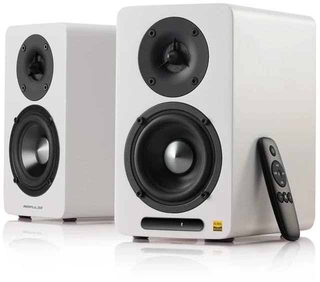 Main image of Edifier Airpulse A60 Desktop Hi-Res Bluetooth Bookshelf Speakers, White