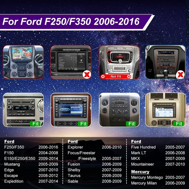 Alt view image 2 of 5 - 5GWiFi Radio for Ford F150 2004-2008,F250/F350 2006-2016,Edge 2007-2010 7in
