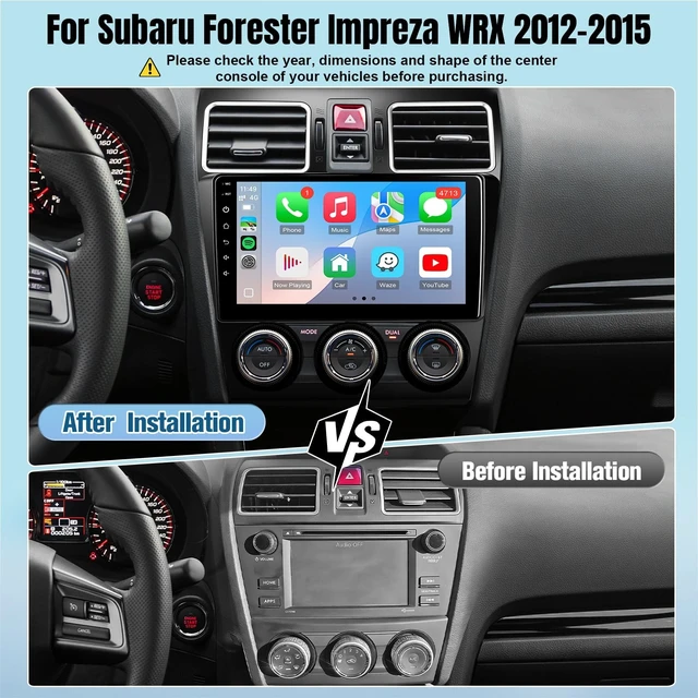 Alt view image 2 of 5 - Leadfan Android Car Stereo Radio for Subaru WRX 2016-2021