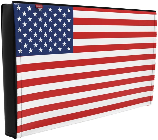 Main image of acoveritt Outdoor 40"-43" TV Set Cover,Scratch Resistant Liner Protect LED Screen Best-Compatible with Standard Mounts and Stands (American Flag)
