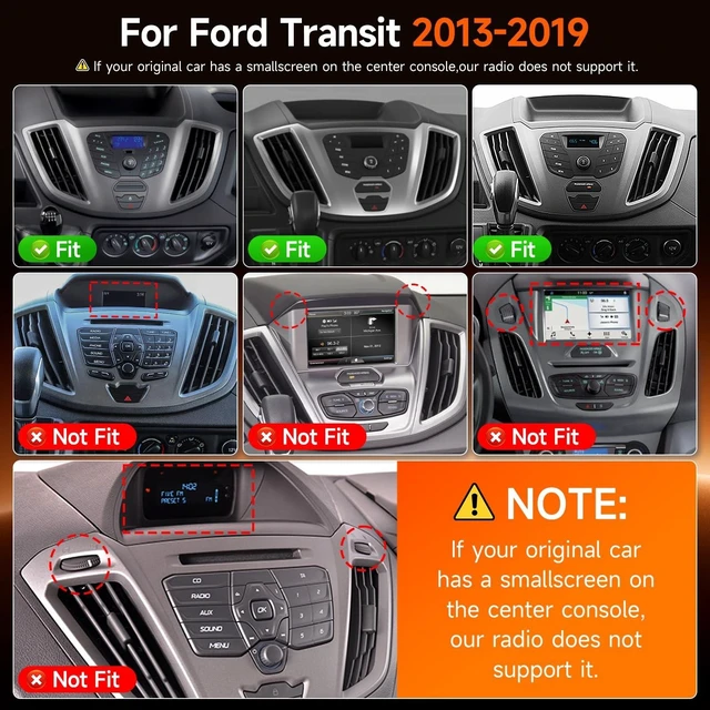Alt view image 2 of 5 - Upgraded Radio for Ford Transit 2013-2019 Stereo with Carplay Android Auto