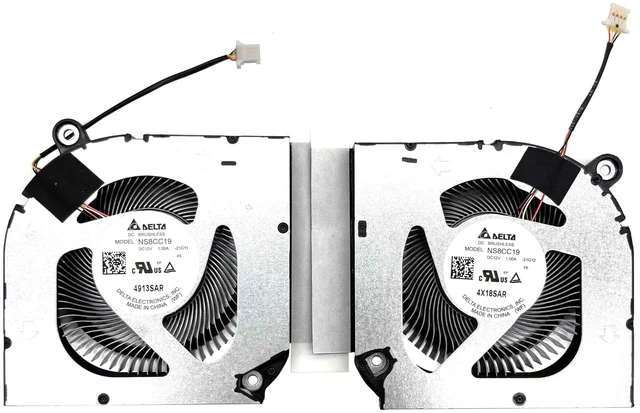Main image of BestParts New CPU+GPU Cooling Fan Replacement for ACER Nitro 16 Intel (AN16-51) Series Gaming Laptop, P/N: NS8CC19-21G12 NS8CC19-21G11 (12v Fan)