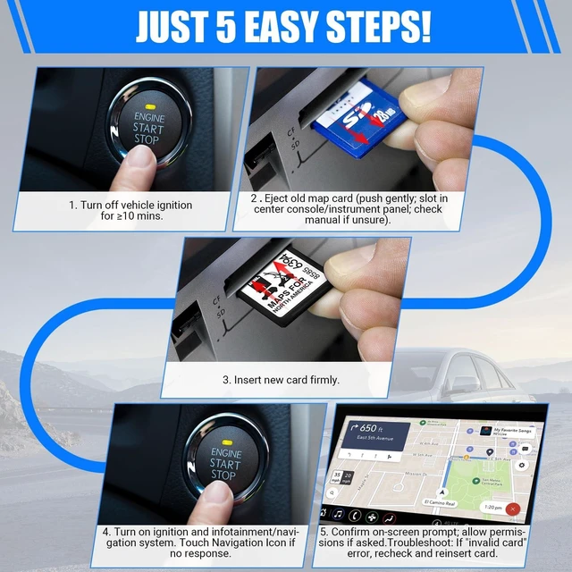Alt view image 5 of 5 - Navigation SD Card 85856394 Compatible with Cadillac Buick Chevrolet GMC