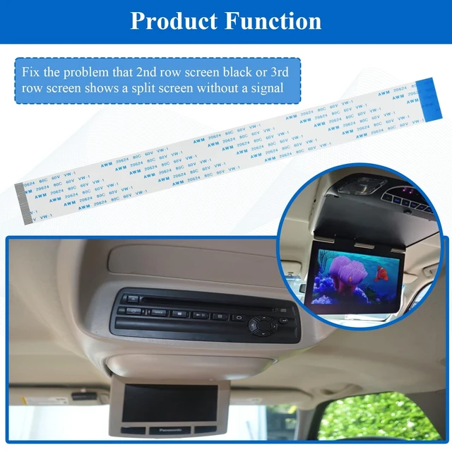 Alt view image 4 of 5 - 2 Pcs Rear Seat Entertainment RSE DVD Monitor Repair Ribbon Cable