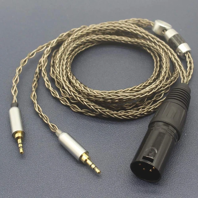 Alt view image 5 of 5 - Youkamoo 4 Pin XLR Balanced Replacement Cable Compatible with hifiman HE400S HE-400i (Dual 2.5mm Version) HE560 HE350 HE1000 V2 Headphones