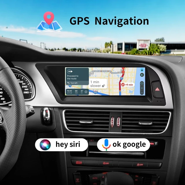 Alt view image 5 of 5 - BARGGN Wireless CarPlay/Android Auto 8.9 Inch Touchscreen for Audi A5 3GMMI (2009-2015) Year, Car Radio Receiver, Multimedia, Bluetooth, Car Stereo, Navigation