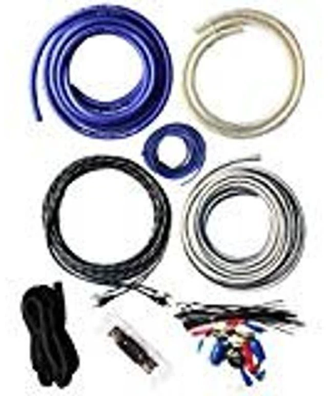 Main image of SoundBox T4AW-B, 4 Gauge Amp Kit Complete Amplifier Install Wiring Cable - 4500W