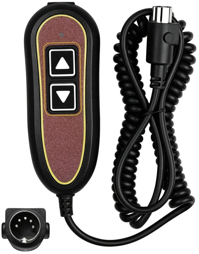 Main image of ZK1200-HC ZK1200-HC-1 2-Button 5-Pin Lift Chair Recliner Remote, Compatible with Golden and Ultra Comfort Lift Chairs ^^ Okin or Limoss Motors, 180 5-Pin Plug, Backlight, USB Port, 1-Year Warr-anty