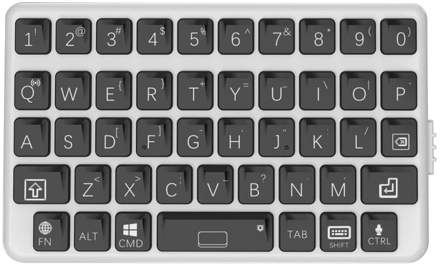 Main image of EXknight Mini Keyboard - Wireless Bluetooth Keyboard, Retro Clicky Style