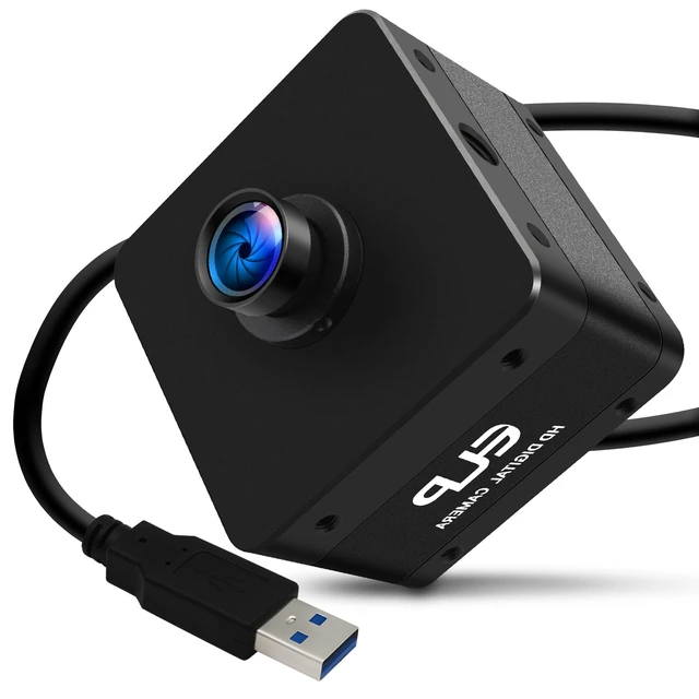 Main image of IFWATER 4K USB3.0 Camera,2160P@60fps High Speed Webcam with HFOV 90 No Distortion Lens,Type-C Industrial Security Lightburn Camera,UVC Computer Comference Golf Swing Camera for Raspberry Pi Windows