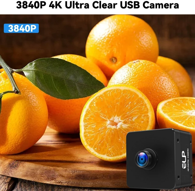 Alt view image 2 of 5 - IFWATER 4K USB3.0 Camera,2160P@60fps High Speed Webcam with HFOV 90 No Distortion Lens,Type-C Industrial Security Lightburn Camera,UVC Computer Comference Golf Swing Camera for Raspberry Pi Windows