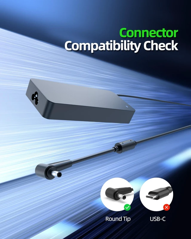 Alt view image 2 of 5 - 150W Charger Fit for Asus ZenBook Pro 15 UX580 UM535 UX535 UX550 Series, with UX580GD UX580GE UX580G, UM535QE UM535Q, UX535LI UX535LH UX535L, UX550GE UX550G Slim & Lightweight Laptop Adapter