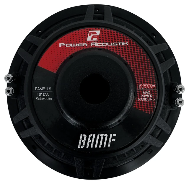 Alt view image 5 of 5 - Power Acoustik BAMF-122 Bumper-122 Subwoofer 3500 Watts 12 inches Dual Suspension,Black