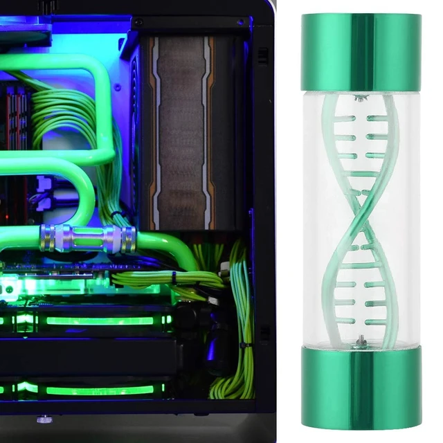 Alt view image 3 of 5 - Water Cooling Meter Indicator G1/4 Female Threaded Water Cooling System Replacement for PC Computer(Green)