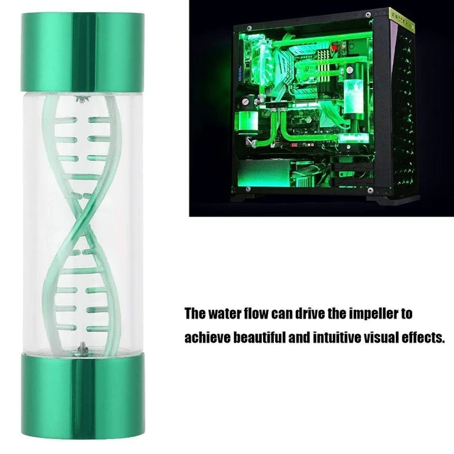 Alt view image 2 of 5 - Water Cooling Meter Indicator G1/4 Female Threaded Water Cooling System Replacement for PC Computer(Green)