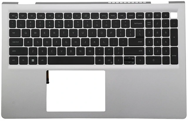 Main image of BestParts Silver Palmrest Top Cover with Backlit Keyboard Assembly - G8XT0