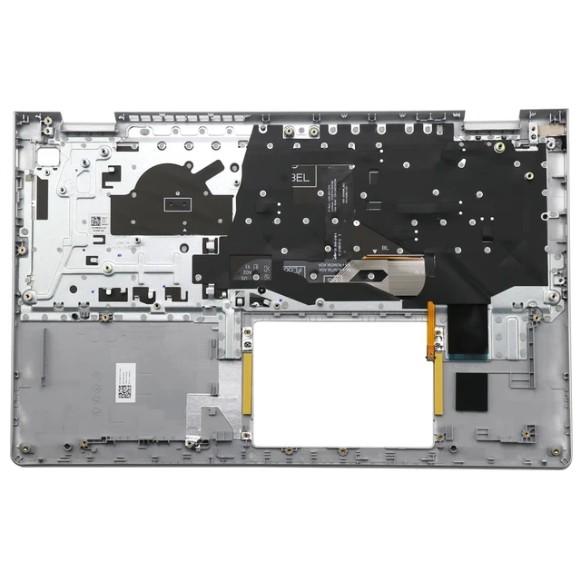 Alt view image 2 of 5 - BestParts Silver Palmrest Top Cover with Backlit Keyboard Assembly - G8XT0