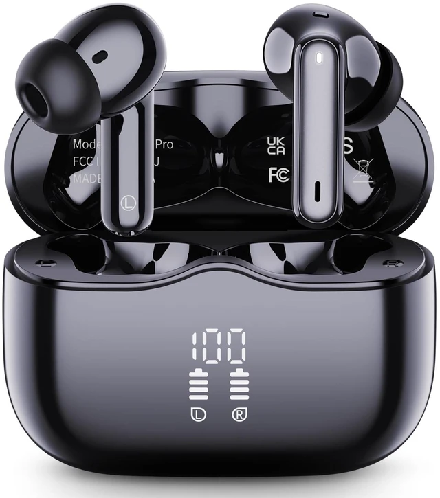 Main image of Wireless Earbuds, Bluetooth Ear Buds 5.4 Mini HiFi Stereo with 4 ENC Noise Cancelling Mics Wireless Headphones, in Ear Earphones 40H IP7 Waterproof, USB C, Bluetooth Headset for Sports,