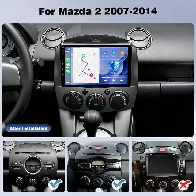 Alt view image 2 of 5 - Upgrcaru 4Core+64G Android Car Radio for Mazda 2 2007-2014 Carplay