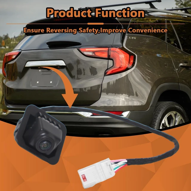 Alt view image 2 of 5 - 23188736 Rear View Backup Parking Assist Camera Replacement for MC Terrain 2018 2019 2020 2021 2022 2023,ABS Black Direct Installation
