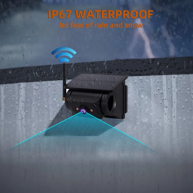 Alt view image 4 of 4 - Magnetic Solar Wireless Backup Camera: Suitable for 5"/7"/10" DVR Portable Scratch-Proof Truck Trailer Hitch Rear View Camera Rechargeable 1080P RV CamperAttention: Purchased Separately Cannot