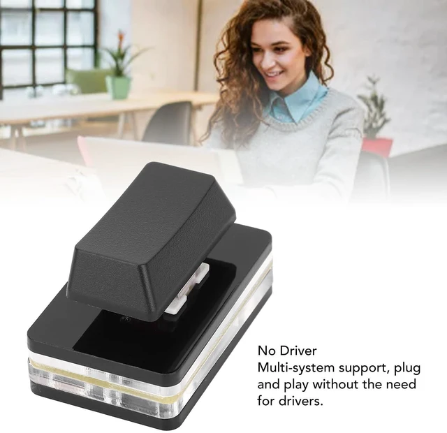 Alt view image 5 of 5 - LICAEVEY Programmable USB Key, Single Keyboard Switch RGB Mechanical Red Switch, Type C Wired Customized Shortcut Key for Gaming Office and Media Control (Black)