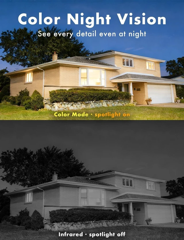 Alt view image 5 of 5 - FAMVIVA Solar Security Cameras Wireless Outdoor, 2K/3MP Battery Powered Camera,Color Night Vision, AI Motion Detection, 2-Way Audio, IP65 Waterproof.