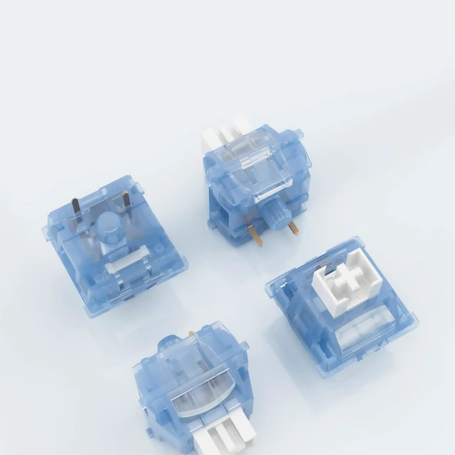Alt view image 3 of 5 - DRAOZA Outemu Ice Blue Switch,40gf Pre-lubed Dustproof Clicky Switch,Clickers for 3D Prints,3 pin,Suitable for MX Mechanical Gaming Keyboards(108Pcs)