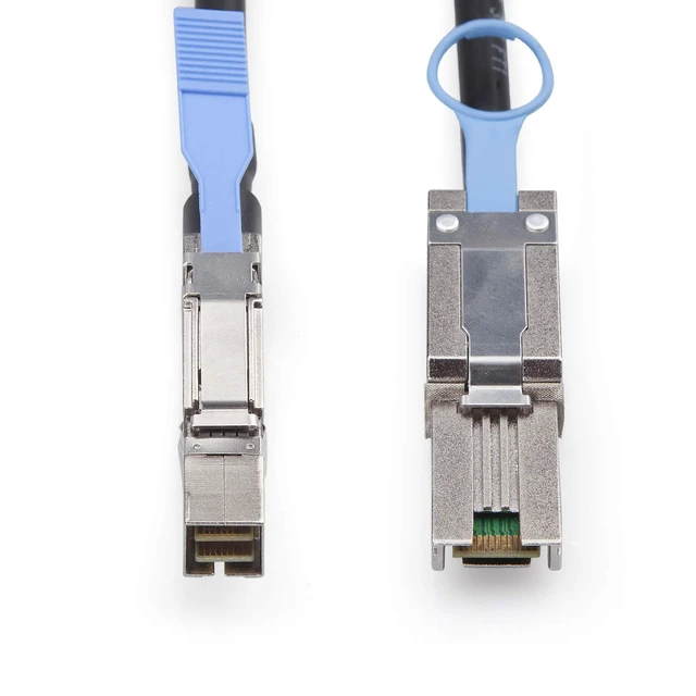 Alt view image 4 of 5 - ipolex External Mini SAS HD SFF-8644 to SFF-8088 Hybrid Cable for Server, Raid Card & PCI Express Controller, 2.5-m(8.2ft)