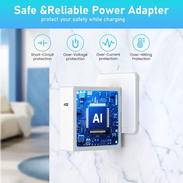 Alt view image 2 of 5 - Bzylon 100W 65W PD Fast Charger Type-C Compatible with NIMO Laptop