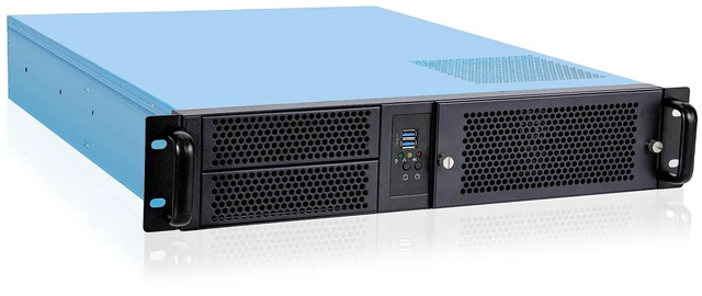 Main image of RackChoice 2U Rackmount Server Chassis 2x5.25 + 6x3.5 ATX/MATX Support ATX PSU with Either top or Side Cooling