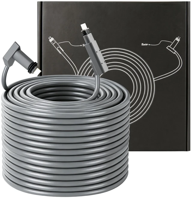 Main image of Boobrie Starlink Cable 150Ft Starlink Replacement Cable High-Speed 1200Mbps Starlink Cable Gen 2 for Standard Actuated Gen 2 Starlink V2 Gen2 Satellite Dish Waterproof Gray