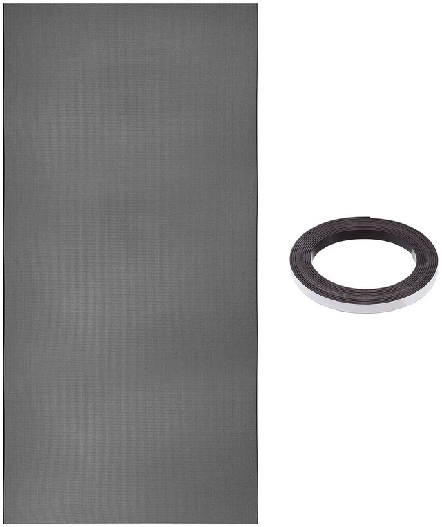 Main image of PATIKIL PC Fan Dust Mesh 1000mm x 500mm 1mm Hole, 1 Set PVC Computer Cooler Dust Filter PC Case Cover Grills with Magnetic Strip for Computer Cooler Fan Case Dustproof, Black