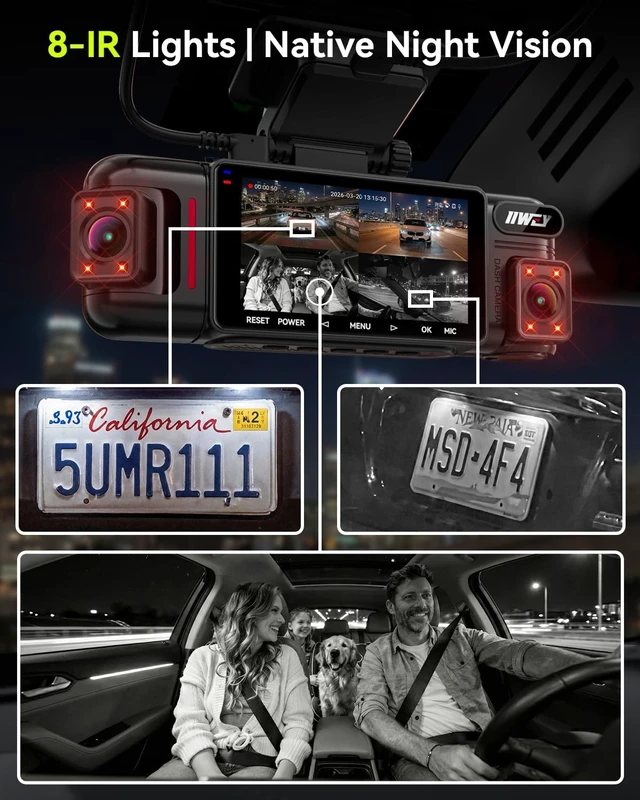 Alt view image 4 of 5 - IIWEY N6 PRO 4K STARVIS 2 4-Channel Dash Cam 360 View, Free 128GB Card