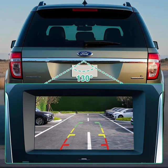 Alt view image 2 of 5 - DB5T-19G490-AB Backup Rear Camera Replacement for Ford Explorer 2011-2013 & Explorer Police Model 2011-2013, OE Camera Replaces EB5T-19G490-AA, EB5T19G490AA, DB5T19G490AB by GreenYi
