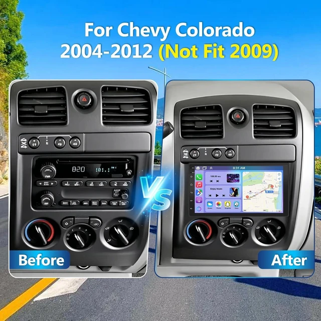 Alt view image 2 of 5 - 7" Double Din Car Stereo Upgrade for Chevy Colorado 2004-2008 2010-2012