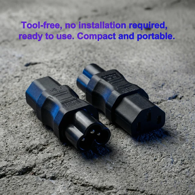 Alt view image 3 of 5 - TEWOXIN 20PCS IEC C6 Male to C13 Female Power Adapter