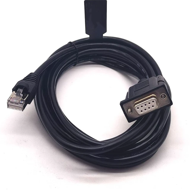 Alt view image 2 of 5 - GXMRHWY DB9 Female to RJ50 Male 10P Crystal Head Connection Cable for NCR Verifone POS Terminal Printer 3Meters